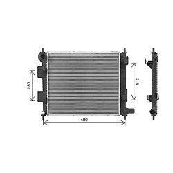 AVA Radiator AVA QUALITY COOLING HY2578 OE Ref 25310B9000