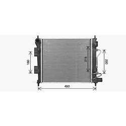 AVA Radiator AVA QUALITY COOLING HY2589 OE Ref 25310B9150