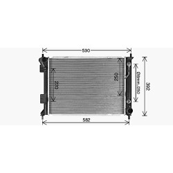 Radiator AVA QUALITY COOLING HY2590 OE Ref 253101O050