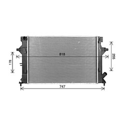 AVA Radiator AVA QUALITY COOLING HY2595 OE Ref 25310F2000