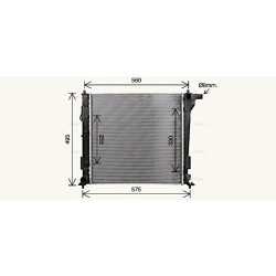 AVA Radiator AVA QUALITY COOLING HY2597 OE Ref 25310D3200