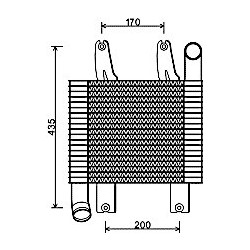 Intercooler AVA QUALITY COOLING HY4229 OE Ref 281914X400