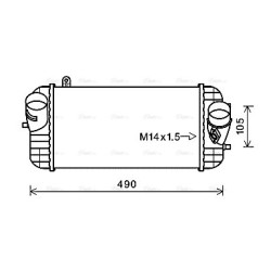 AVA Intercooler AVA QUALITY COOLING HY4326 OE Ref 282712F700