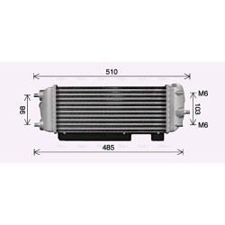 Intercooler AVA QUALITY COOLING HY4485 OE Ref 282712F750 AVA QUALITY COOLING