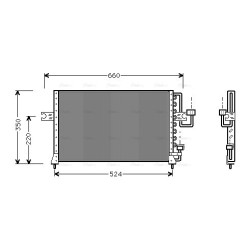 AVA AC Condenser AVA QUALITY COOLING HY5045 OE Ref 97606-22010