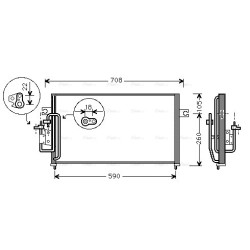 AVA AC Condenser AVA QUALITY COOLING HY5059 OE Ref 97606-29100