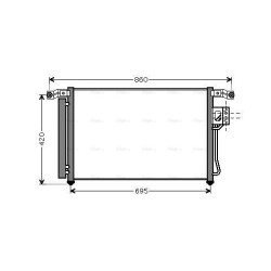 AVA AC Condenser AVA QUALITY COOLING HY5175D OE Ref 976062B000