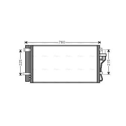AVA AC Condenser AVA QUALITY COOLING HY5190D OE Ref 97606-3K780