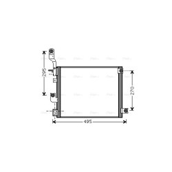 AVA AC Condenser AVA QUALITY COOLING HY5194 OE Ref 9760605500