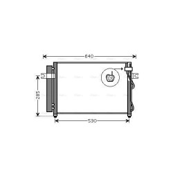 AVA AC Condenser AVA QUALITY COOLING HY5195D OE Ref 976061C300