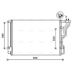 AVA AC Condenser AVA QUALITY COOLING HY5299D OE Ref 976063Z001