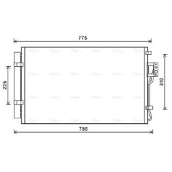 AVA AC Condenser AVA QUALITY COOLING HY5311D OE Ref 976061U100AS