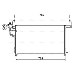 AVA AC Condenser AVA QUALITY COOLING HY5315D OE Ref 976064H000