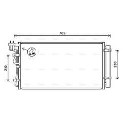 AVA AC Condenser AVA QUALITY COOLING HY5316D OE Ref 976063M170