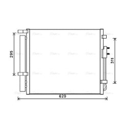 AVA AC Condenser AVA QUALITY COOLING HY5343D OE Ref 976062W001