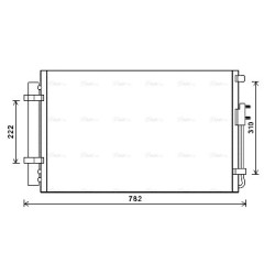 AVA AC Condenser AVA QUALITY COOLING HY5344D OE Ref 976062W501