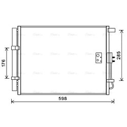AVA AC Condenser AVA QUALITY COOLING HY5373D OE Ref 97606A5801