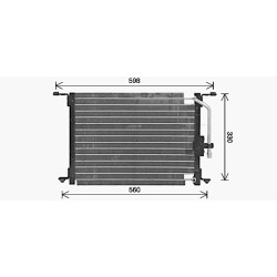 AVA AC Condenser AVA QUALITY COOLING HY5582 OE Ref 9763143103