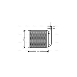 AVA Heater Matrix AVA QUALITY COOLING HY6136 OE Ref 97211-43100