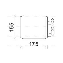 AVA Heater Matrix AVA QUALITY COOLING HY6243 OE Ref 971234A000