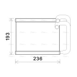 AVA Heater Matrix AVA QUALITY COOLING HY6391 OE Ref 971383S000