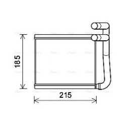 AVA Heater Matrix AVA QUALITY COOLING HY6393 OE Ref 971381R000