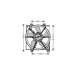 AVA Radiator Fan AVA QUALITY COOLING HY7506 OE Ref 25380-22220