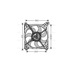 AVA Radiator Fan AVA QUALITY COOLING HY7508 OE Ref 2535026000