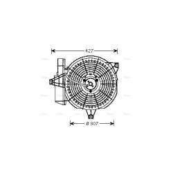 AVA Radiator Fan AVA QUALITY COOLING HY7515 OE Ref 9773526101