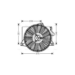 AVA Radiator Fan AVA QUALITY COOLING HY7521 OE Ref 97730-17000