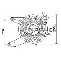 AVA Radiator Fan AVA QUALITY COOLING HY7569 OE Ref 97643-H1601