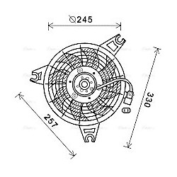 AVA Radiator Fan AVA QUALITY COOLING HY7570 OE Ref 977304A000