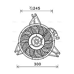 AVA Radiator Fan AVA QUALITY COOLING HY7571 OE Ref 977304A060