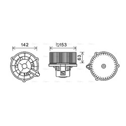 AVA Heater Blower Motor AVA QUALITY COOLING HY8398 OE Ref 971132D200