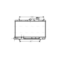 AVA Radiator AVA QUALITY COOLING HYA2086 OE Ref 25310-25101