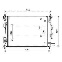 AVA Radiator AVA QUALITY COOLING HYA2276 OE Ref 253101R050