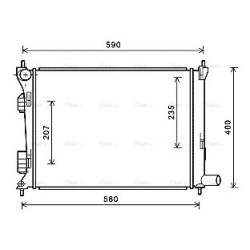 AVA Radiator AVA QUALITY COOLING HYA2277 OE Ref 253101R010