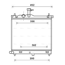 AVA Radiator AVA QUALITY COOLING HYA2291 OE Ref 25310-0X060