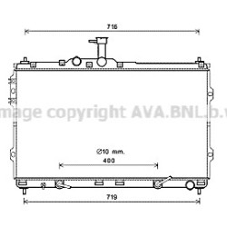 AVA Radiator AVA QUALITY COOLING HYA2402 OE Ref 253104H550