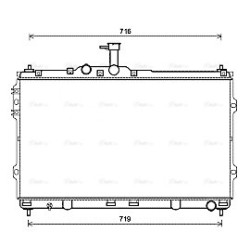 AVA Radiator AVA QUALITY COOLING HYA2418 OE Ref 253104H600