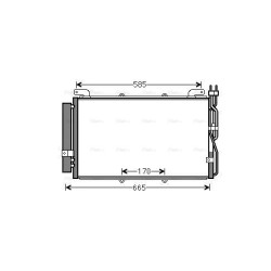 AVA AC Condenser AVA QUALITY COOLING HYA5220D OE Ref 97606-17801