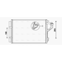 AVA AC Condenser AVA QUALITY COOLING HYA5308D OE Ref 97606A6001