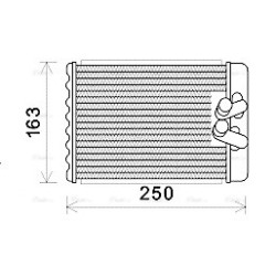 AVA Heater Matrix AVA QUALITY COOLING HYA6232 OE Ref 970234A010