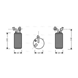 AVA AC Dryer AVA QUALITY COOLING HYD067 OE Ref 9785034101