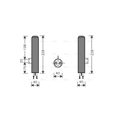 AVA AC Dryer AVA QUALITY COOLING HYD193 OE Ref 971332L000