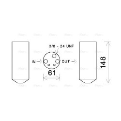 AC Dryer AVA QUALITY COOLING HYD357 OE Ref 992615H301