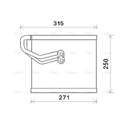 AVA AC Evaporator AVA QUALITY COOLING HYV271 OE Ref 971391R000