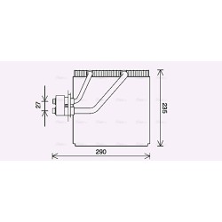AVA AC Evaporator AVA QUALITY COOLING HYV456 OE Ref 976091C001