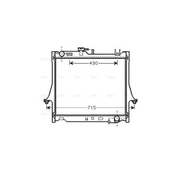 AVA Radiator AVA QUALITY COOLING IS2025 OE Ref 97333351