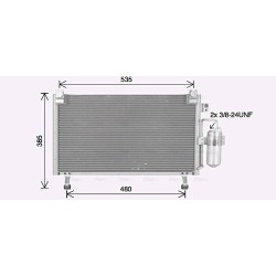 AVA AC Condenser AVA QUALITY COOLING IS5031D OE Ref 8980711180